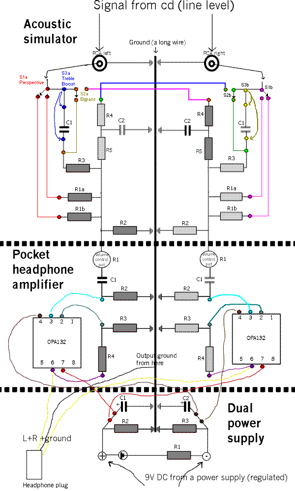 The parts and wiring layout used by Mika Vrniemi.