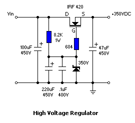 High voltage regulator.