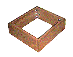 Wood frame for amplifier.